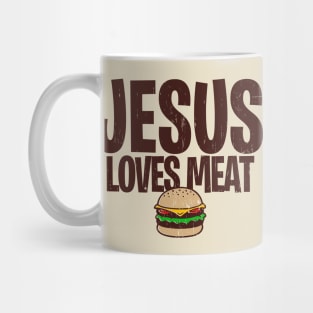 JESUS LOVES MEAT Mug